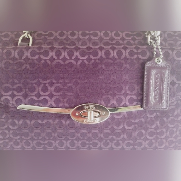 Coach Madison Madeline East West OP art needlepoint Satchel - Picture 16 of 16